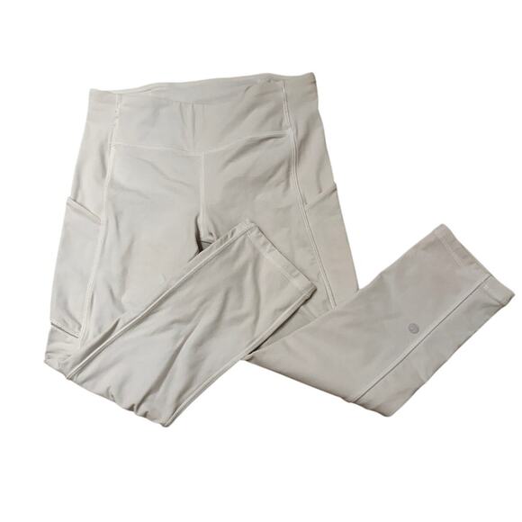 Lululemon All The Right Places High Rise Crop White, size 6 Great Condition - Picture 6 of 9